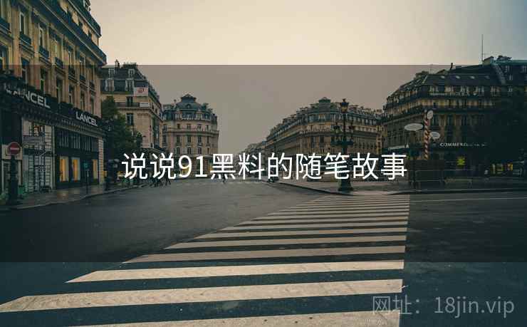 说说91黑料的随笔故事